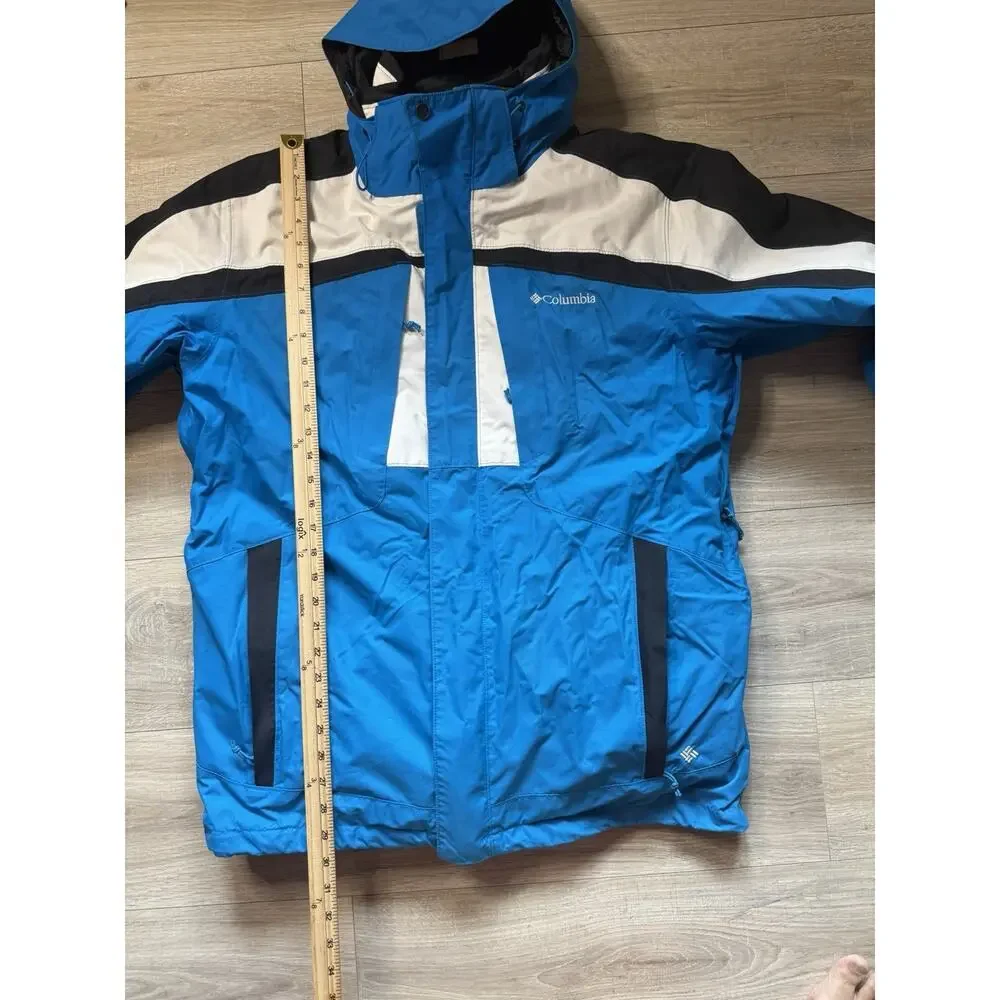 Columbia Whirlibird Interchange Omni-Heat Jacket Blue White Black Men’s L - Picture 14 of 16